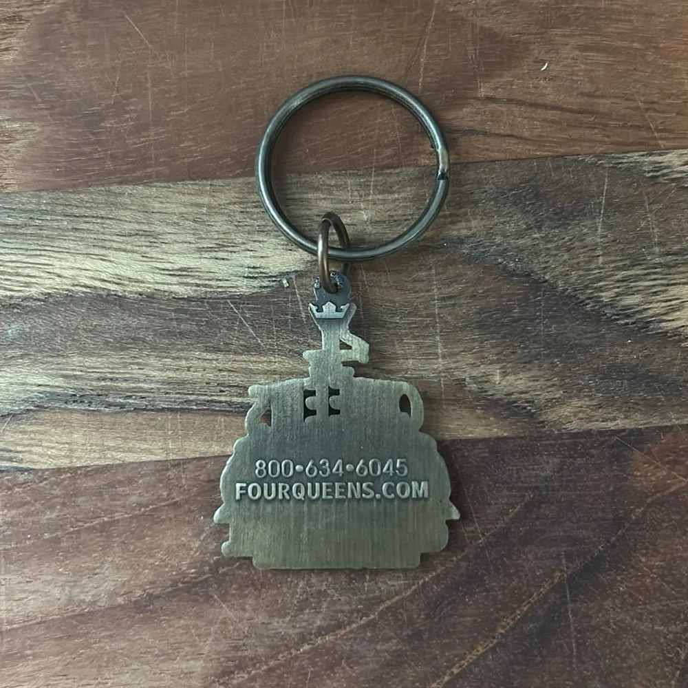 Four Queens Hotel Casino Vintage Keychain